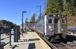 Septa Train # 3218 arriving at Media Depot with the PC # 401 leading 